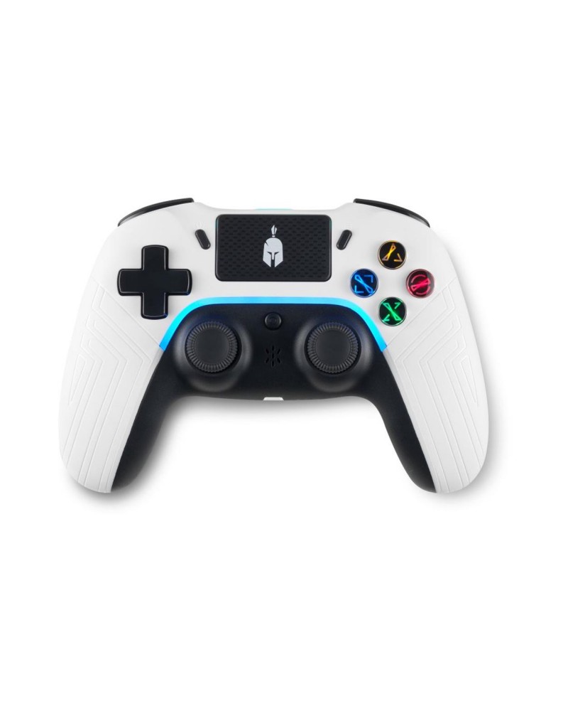 Spartan Gear - Aspis 4 Wired  Wireless Controller (compatible with PC [wired] and playstation 4 [wireless]) (colour: White/Black)