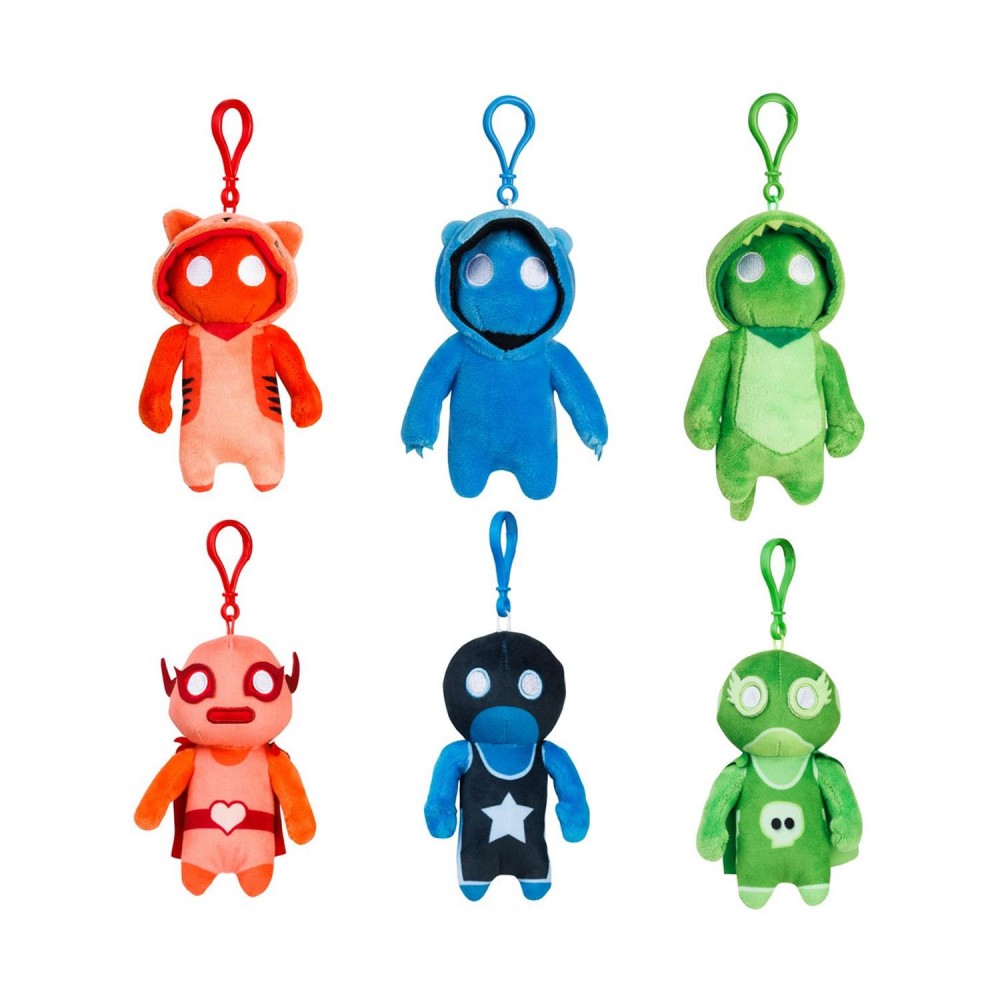 P.M.I. Gang Beasts Clip On Plush Characters 13cm (S1) (Random) (GB7004)