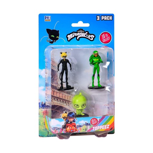 P.M.I. Miraculous Pencil Toppers - 3 Pack (S1) (Random) (MLB2020)
