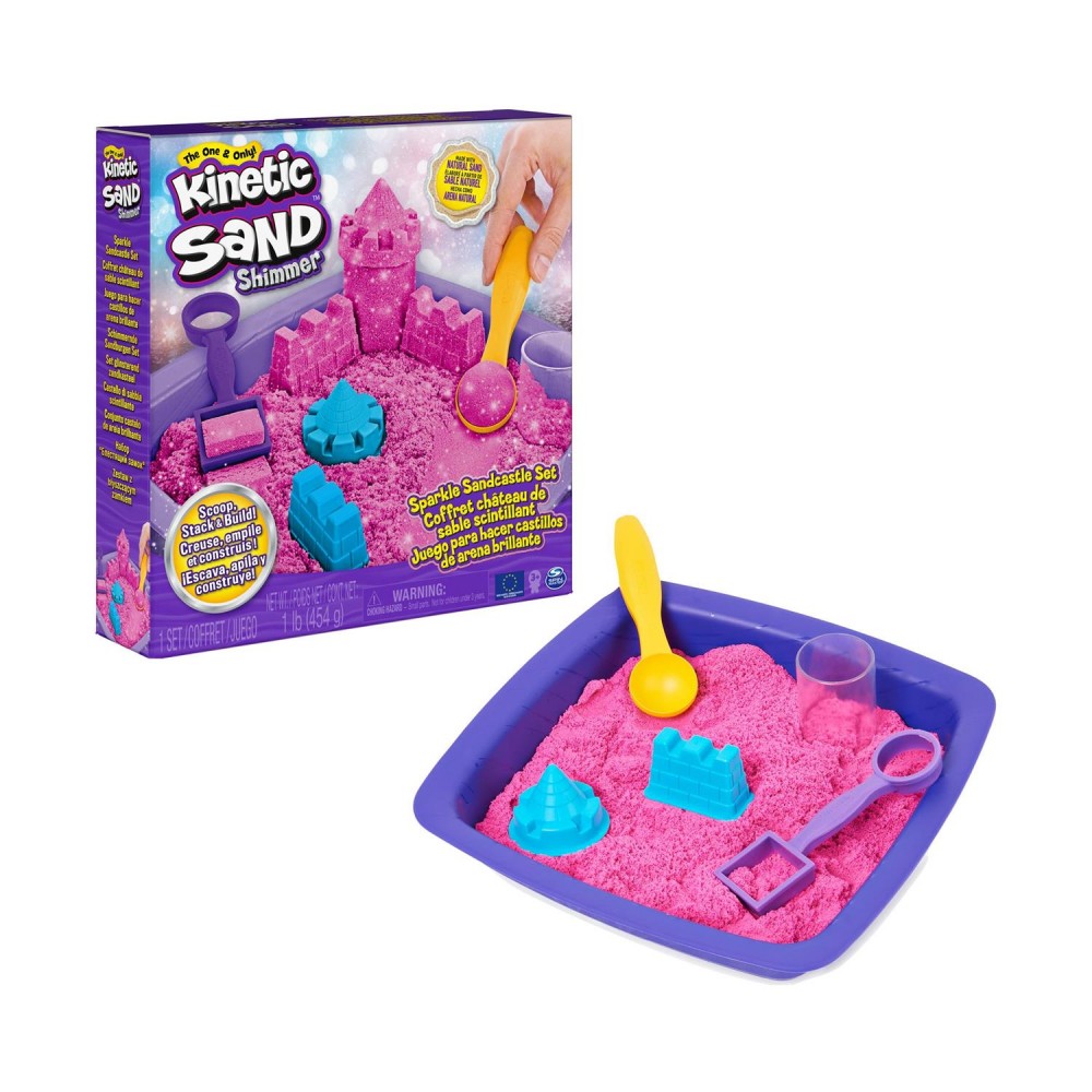 Spin Master Kinetic Sand Shimmer - Sparkle Sandcastle Set (Pink) (6063520)