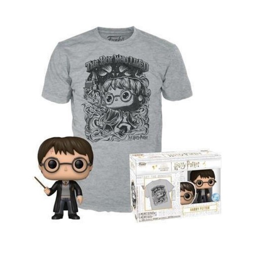 Funko Pop!  Tees (Adult): Harry Potter - Harry Potter Vinyl Figure and T-Shirt (S)