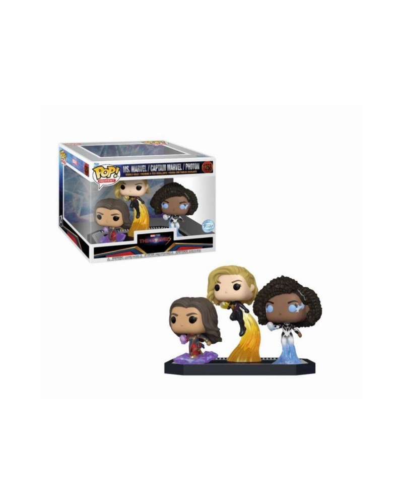 Funko Pop! Moment: The Marvels - Ms. Marvel / Captain Marvel / Photon (Special Edition) #1258 Bobble-Head Vinyl Figures