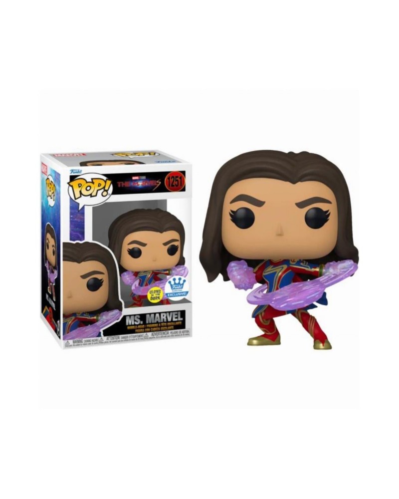 Funko Pop! The Marvels - Ms. Marvel (Glows in the Dark) (Special Edition) #1251 Bobble-Head Vinyl Figure