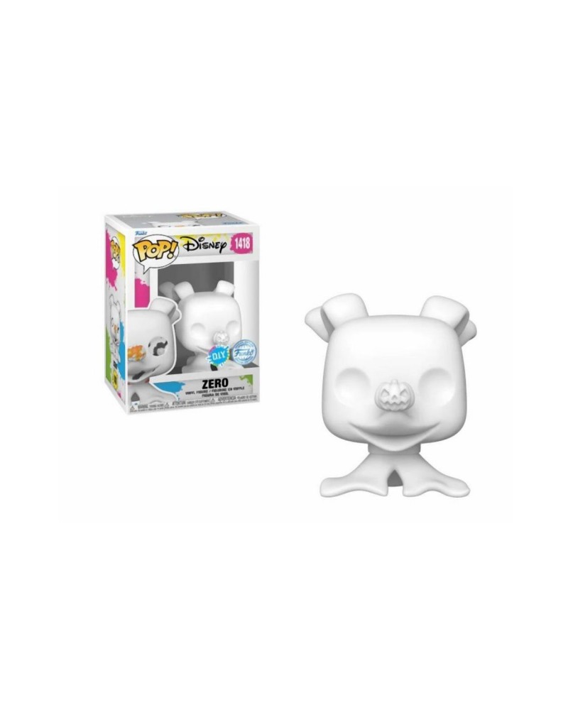 Funko Pop! Disney: The Nightmare Before Christmas - Zero (DIY) (White) (Special Edition) #1418 Vinyl Figure