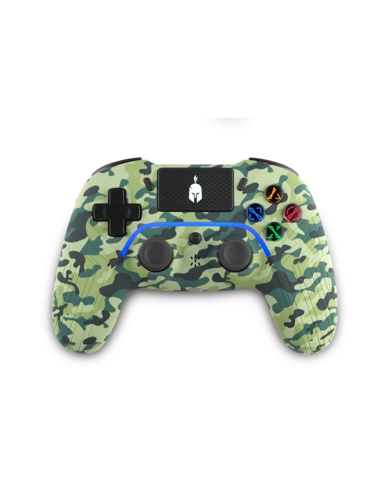 Spartan Gear - Aspis 4 Wired &amp; Wireless Controller (compatible with PC [wired] and playstation 4 [wireless]) (colour: Green Camo)