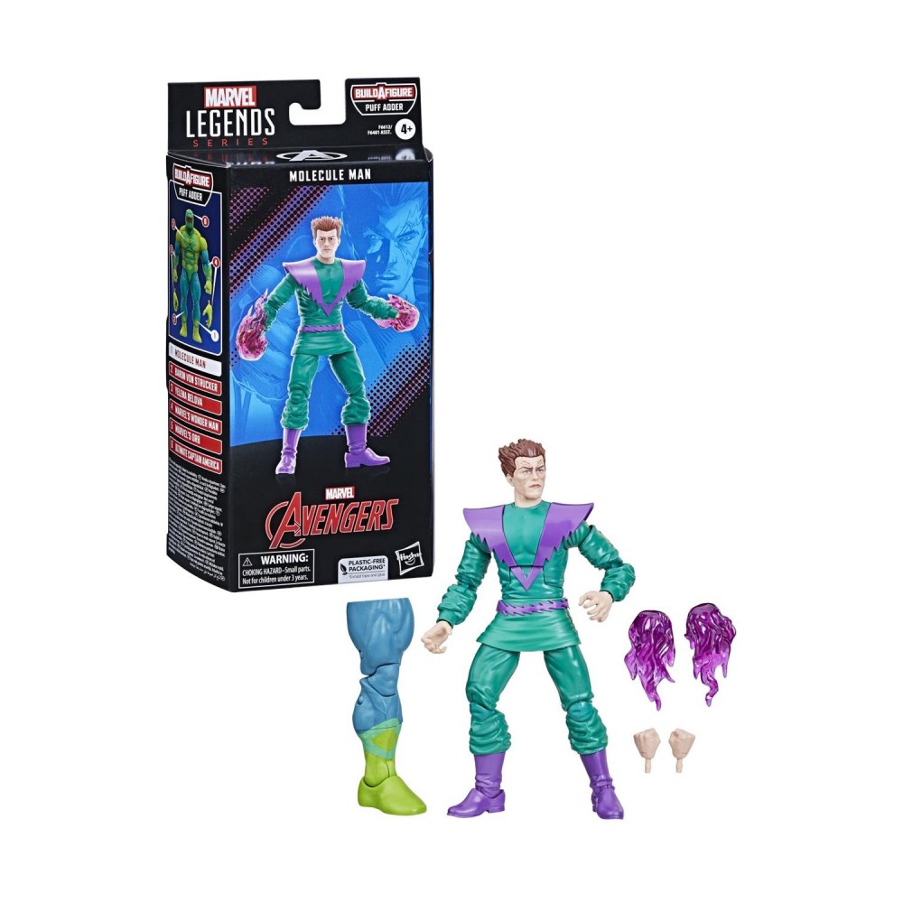 Hasbro Fans - Marvel Legends: Molecule Man Action Figure (15cm) (Build-A-Figure Puff Adder) (F6612)
