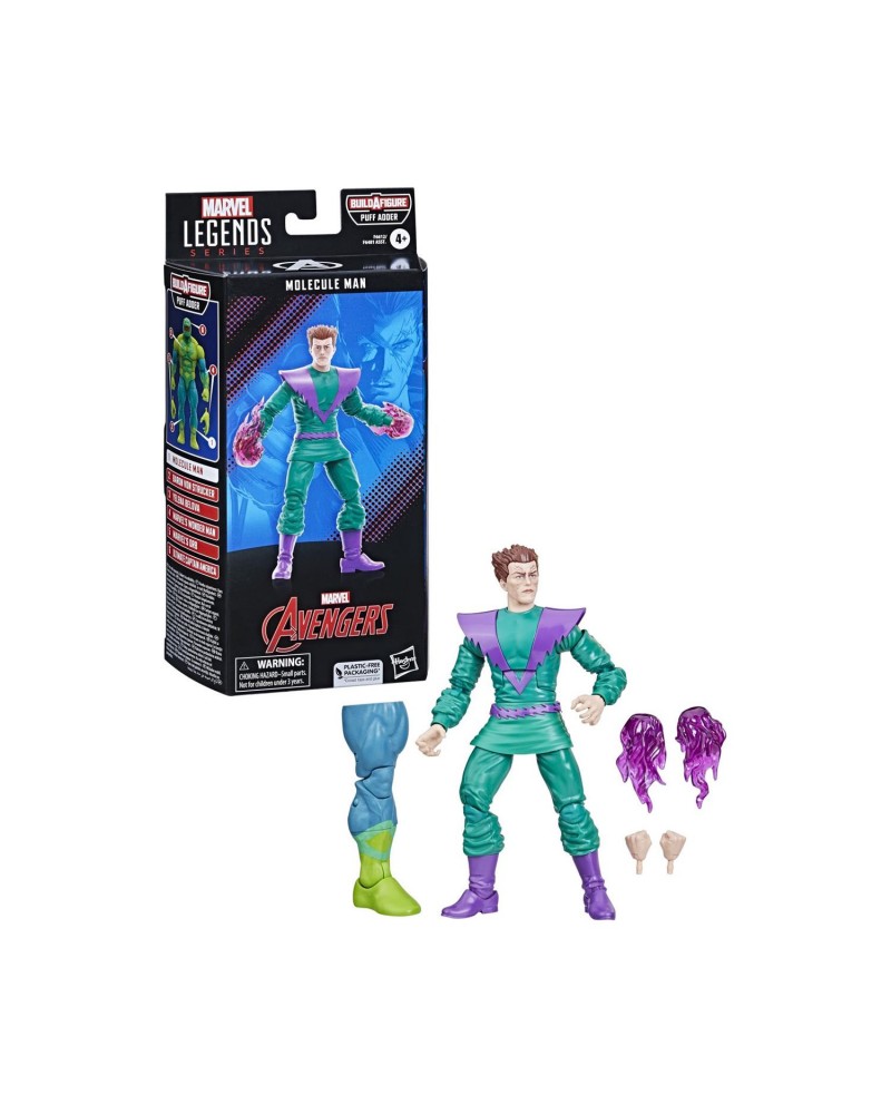Hasbro Fans - Marvel Legends: Molecule Man Action Figure (15cm) (Build-A-Figure Puff Adder) (F6612)
