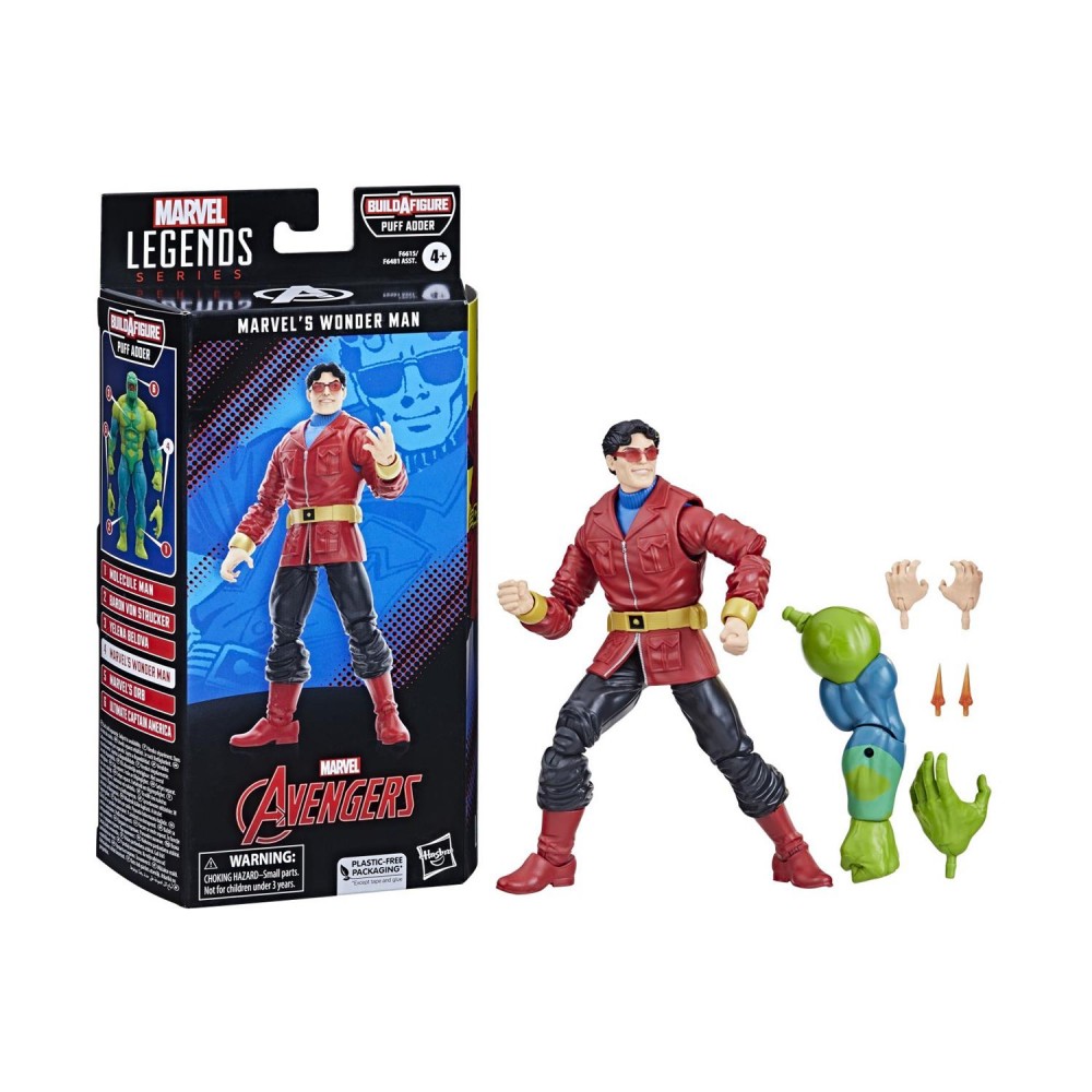 Hasbro Fans - Marvel Legends: Marvels Wonder Man Action Figure (15cm) (Build-A-Figure Puff Adder) (F6615)