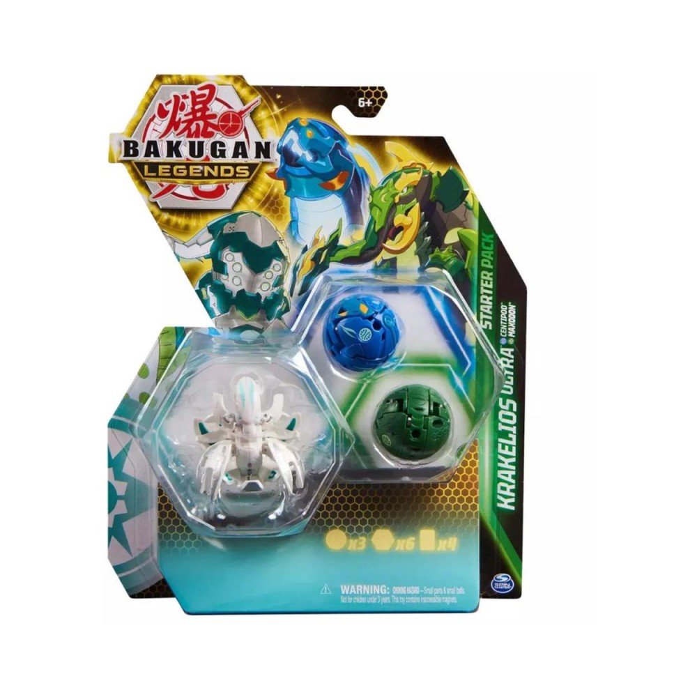 Spin Master Bakugan Legends: Krakelios Ultra - Centipod  Maxodon Starter Pack (20140289)