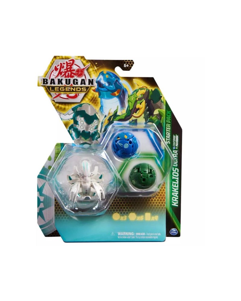 Spin Master Bakugan Legends: Krakelios Ultra - Centipod  Maxodon Starter Pack (20140289)