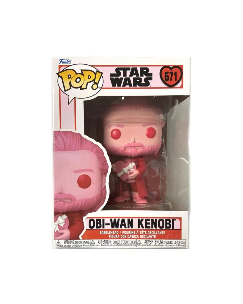 Funko Pop! Disney Star Wars: Valentines S4 - Obi-Wan Kenobi #671 Bobble-Head Vinyl Figure