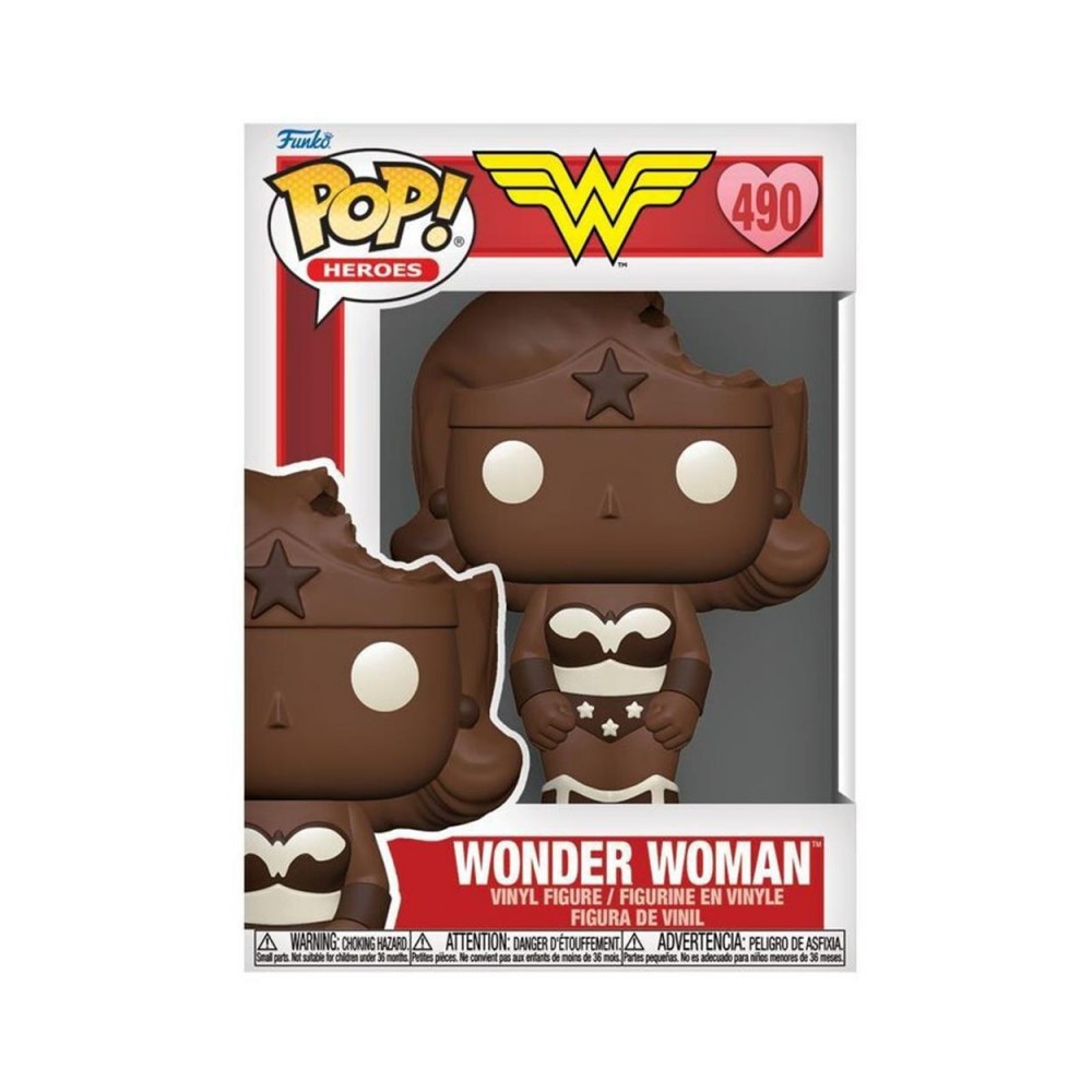 Funko Pop! Heroes DC Valentines Day 2024 - Wonder Woman (Valentine Chocolate) #490 Vinyl Figure