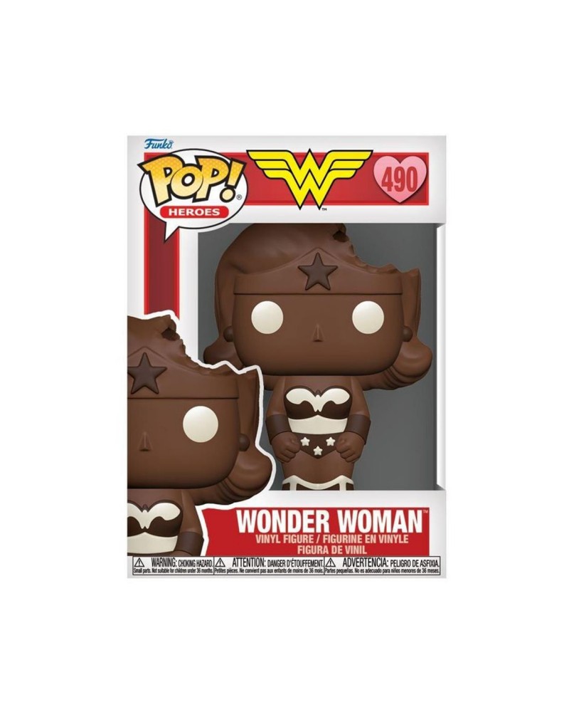 Funko Pop! Heroes DC Valentines Day 2024 - Wonder Woman (Valentine Chocolate) #490 Vinyl Figure