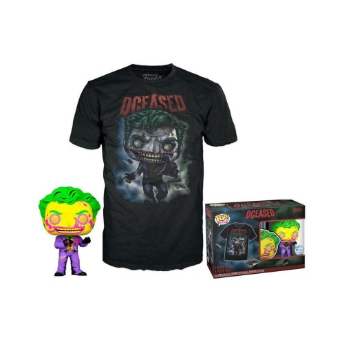 Funko Pop!  Tee (Adult): Comic Cover DC - The Joker (Blacklight)  (Special Edition) Vinyl Figure  T-Shirt (S)