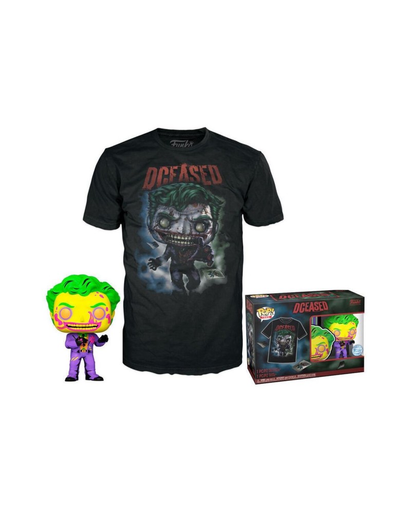 Funko Pop!  Tee (Adult): Comic Cover DC - The Joker (Blacklight)  (Special Edition) Vinyl Figure  T-Shirt (M)