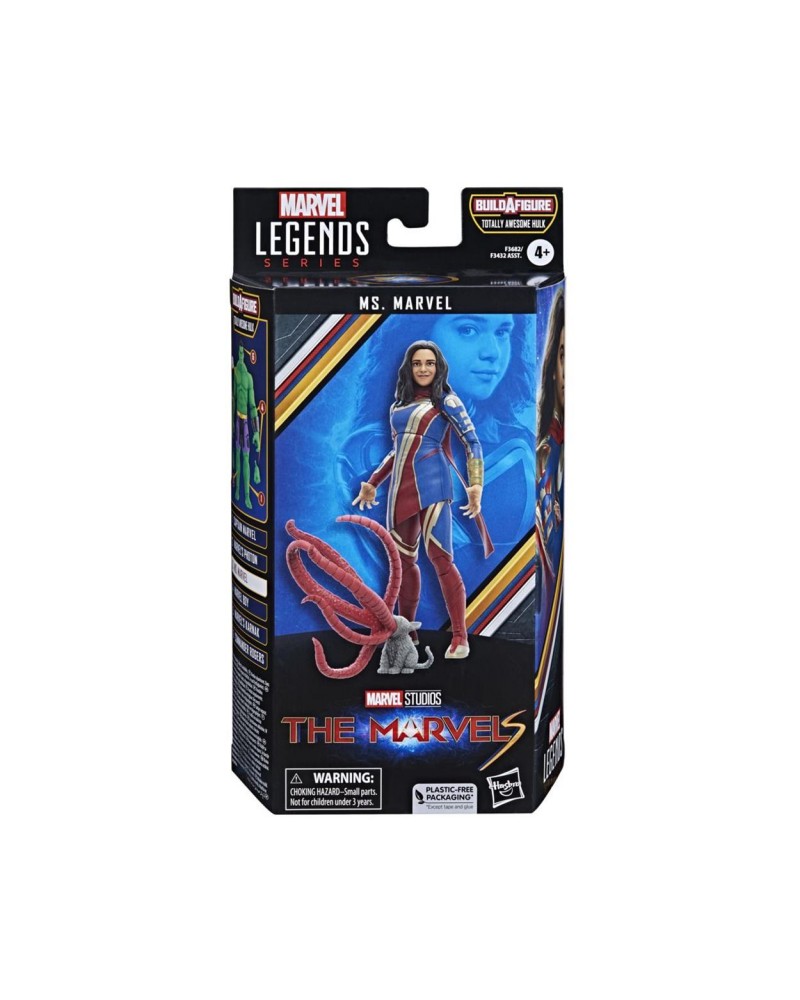 Hasbro Marvel Legends Series Build a Figure Totally Awesome Hulk: The Marvels - Ms. Marvel Action Figure (15cm) (Excl.) (F3682)