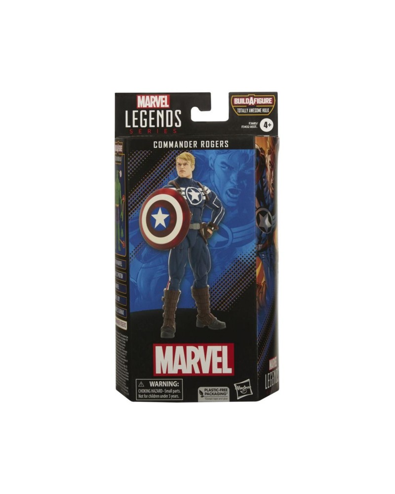 Hasbro Marvel Legends Series Build a Figure Totally Awesome Hulk: Commander Rogers Action Figure (15cm) (Excl.) (F3685)