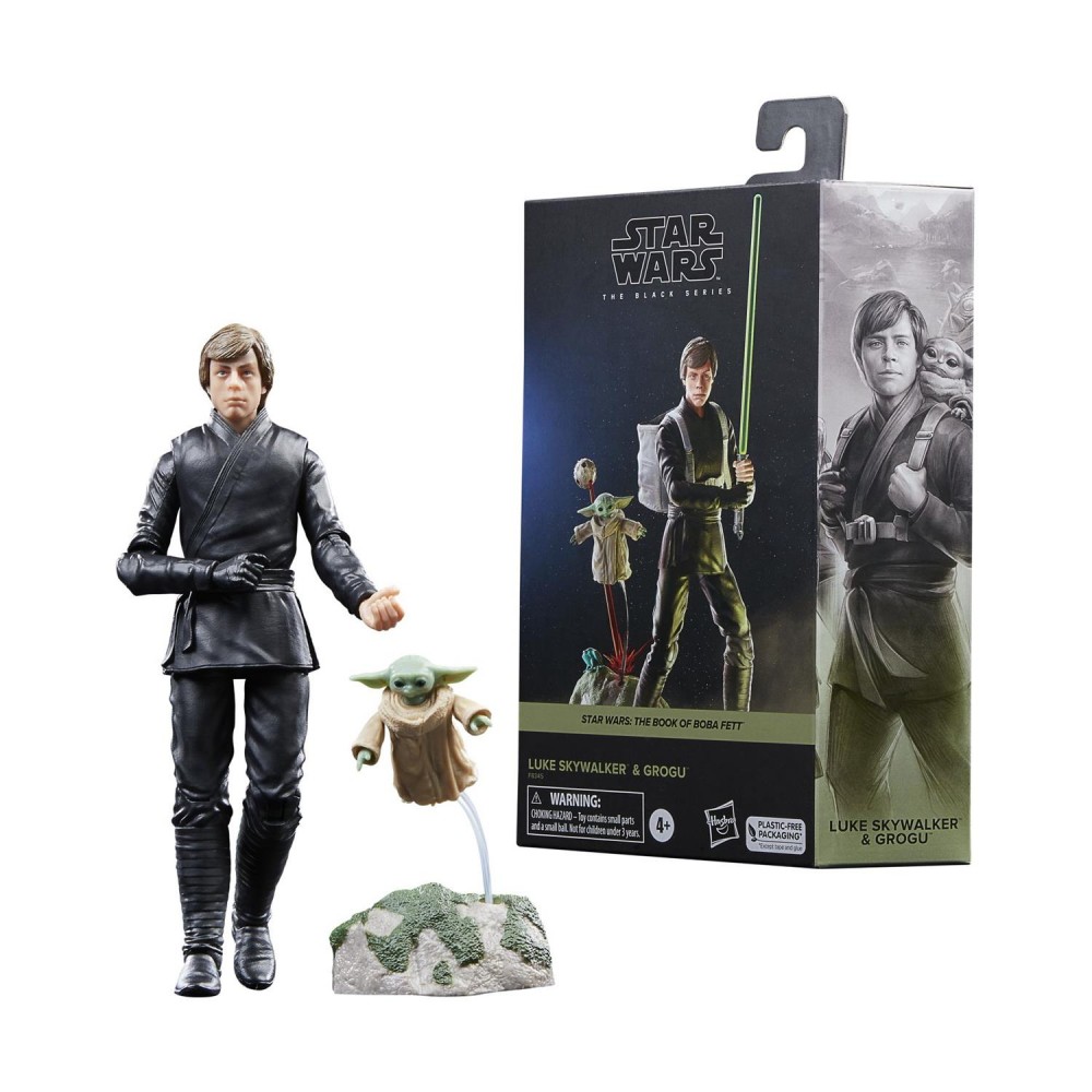 Hasbro Fans Disney Star Wars The Black Series: The Book of Boba Fett - Luke Skywalker  Grogu Action Figure (15cm) (Excl.) (F7008)