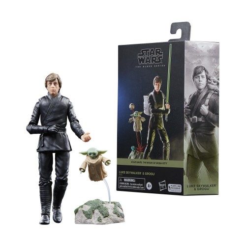 Hasbro Fans Disney Star Wars The Black Series: The Book of Boba Fett - Luke Skywalker  Grogu Action Figure (15cm) (Excl.) (F7008)