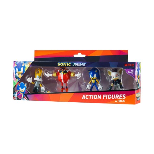 P.M.I. Sonic Prime - 4 Pack (S1) Action Figures (7.5cm) (Random) (SON6040)