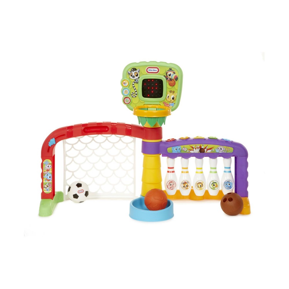 Little Tikes: Learn  Play - 3-in-1 Sports Zone (Basketball / Soccer / Bowling) (643224P1E4C)