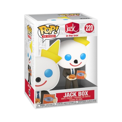 Funko Pop! Ad Icons: Jack In the Box - Jack Box (with MCA) #220 Vinyl Figure