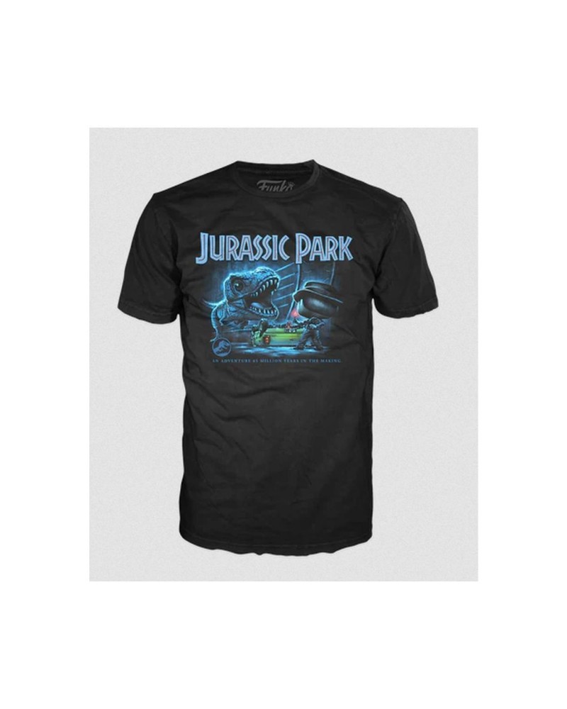 Funko Pop! Tee: Jurassic Park - T-Rex with Jeep (XL)