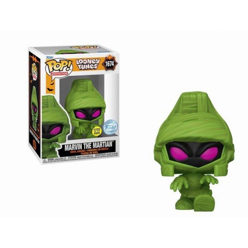 Funko Pop! Animation: Looney Tunes - Marvin the Martian (Mummy​) (Glows in the Dark) (Special Edition) #1674 Vinyl Figure