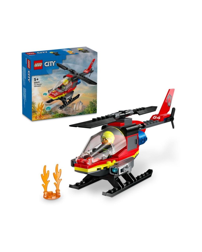 LEGO® City: Fire Rescue Helicopter Building Set (60411)