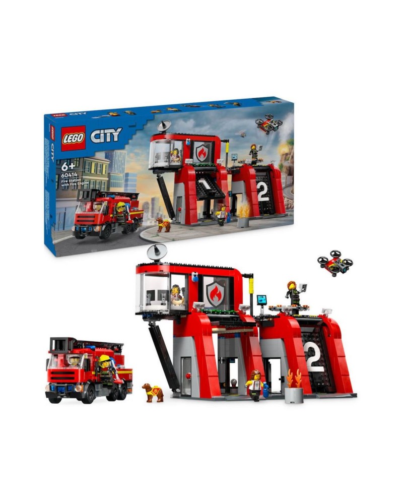 LEGO® City: Fire Station with Fire Truck Playset (60414)