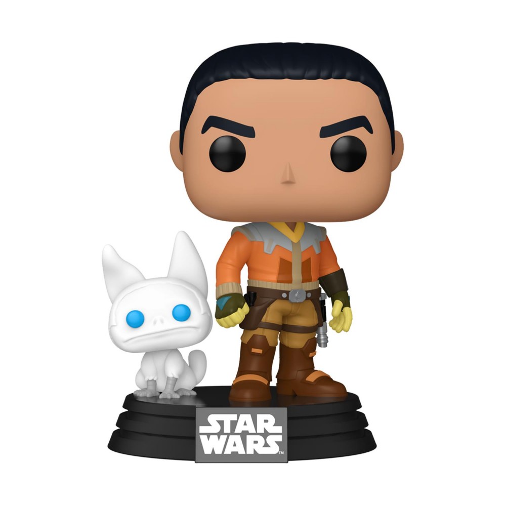 Funko Pop! &amp; Buddy Disney Star Wars: Rebels - Ezra Bridger with Loth Cat (Special Edition) #756 Bobble-Head Vinyl Figure