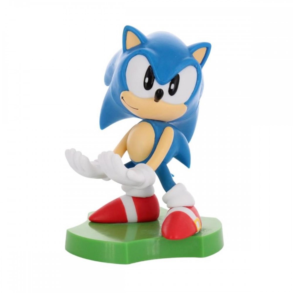 EXG Cable Guys Holdems: Sonic The Headgehog - Sliding Sonic Phone and Earpod Holder (HDHMSG400605)