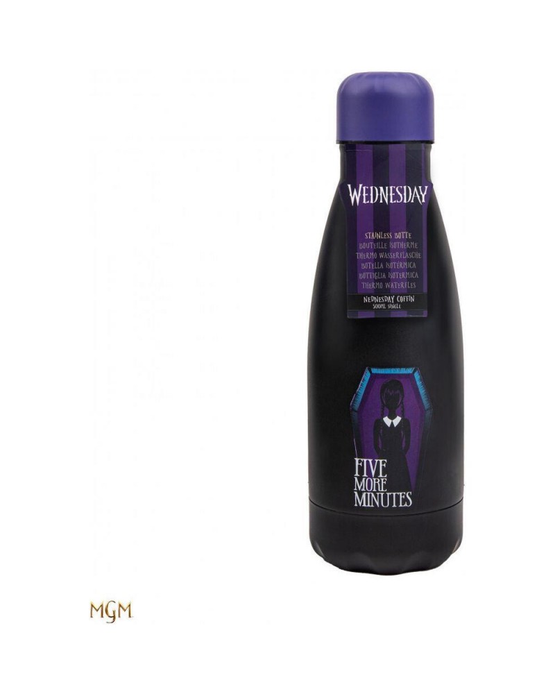Cinereplicas Movies: Wednesday - Wednesday with Coffin Water Bottle (500ml) (CR4070MINI)