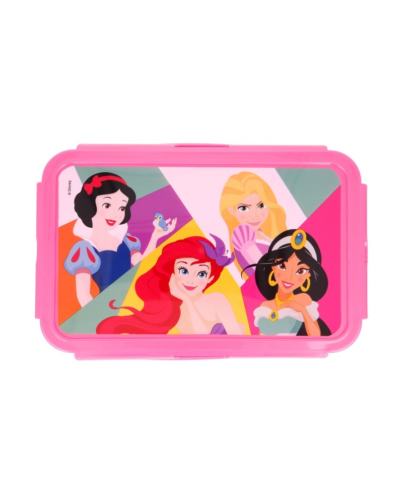 Stor: Disney Princess - Rectangular Food Container With Removable Compartments (1190ml) (51245)