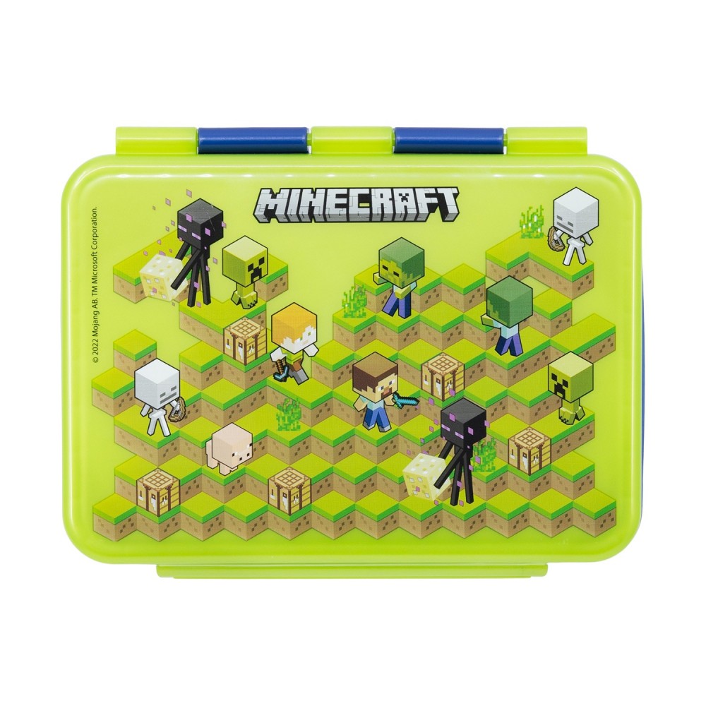 Stor: Minecraft - Isometric Ss Clamp Rectangular Sandwich Box (1100ml) (40496)