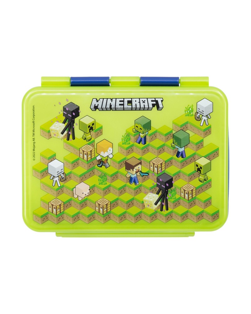 Stor: Minecraft - Isometric Ss Clamp Rectangular Sandwich Box (1100ml) (40496)