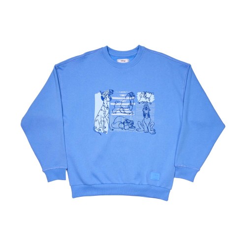 Loungefly Disney: Dogs &amp; Cats Oversized Crewneck Sweatshirt (S)(WDSWC0001S)