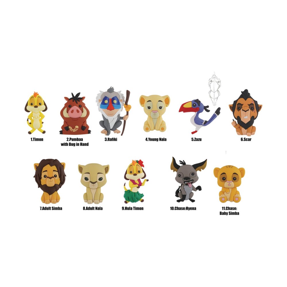Monogram Disney: The Lion King (Blind Bag/Random) 3D Foam Bag Clips Figures