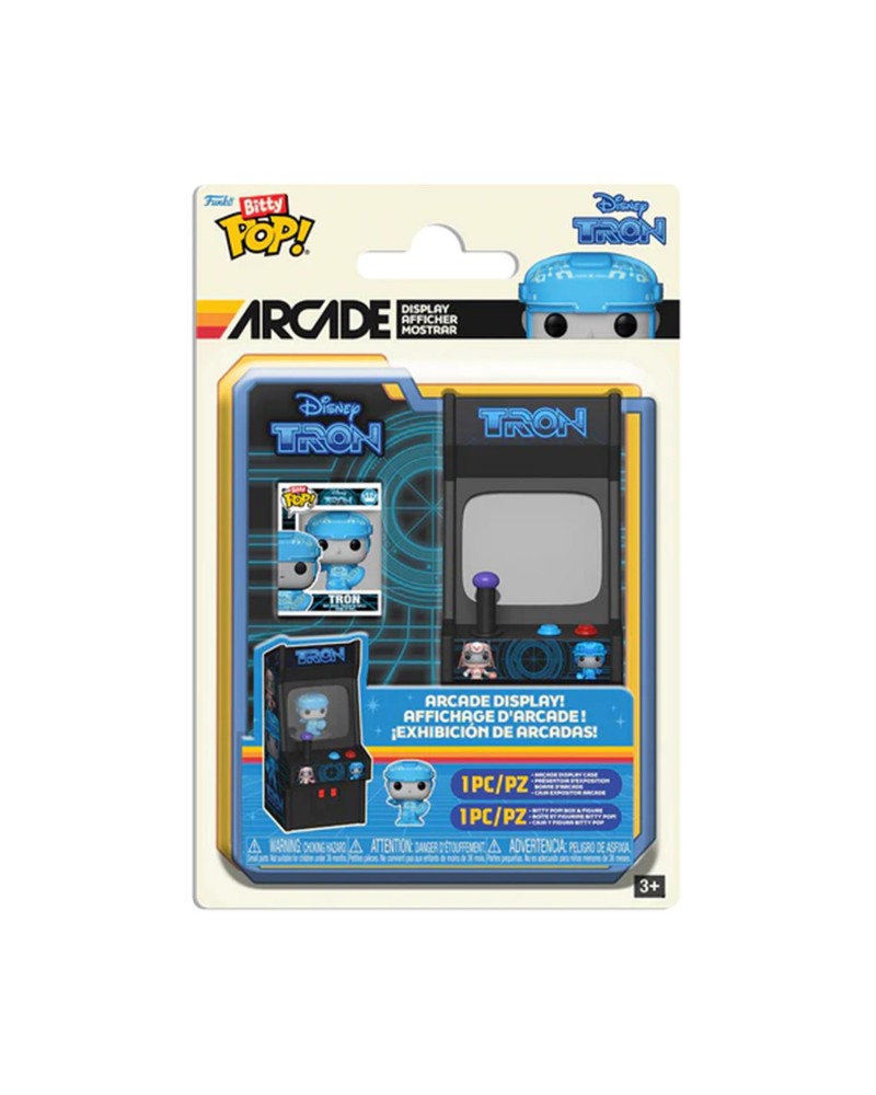 Funko Bitty Pop! Arcade Disney: Tron - Tron Display Case &amp; Vinyl Figure