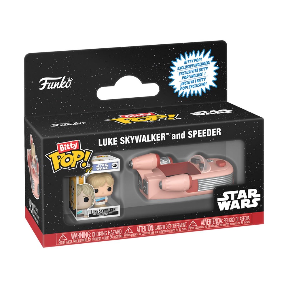 Funko Bitty Pop! Rides: Star Wars - Luke Skywalker and Speeder Vinyl Figures