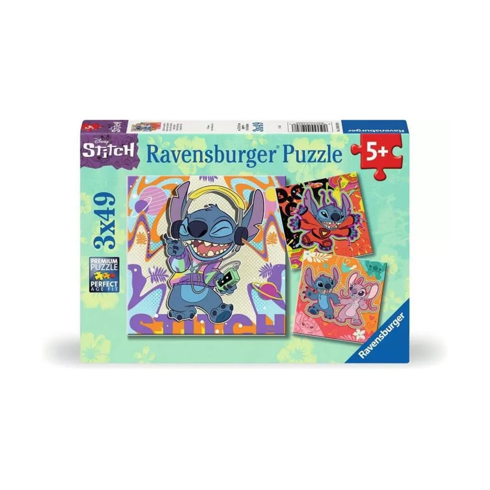 Ravensburger Puzzle: Stitch (3x49τεμ.pcs) (12001070)