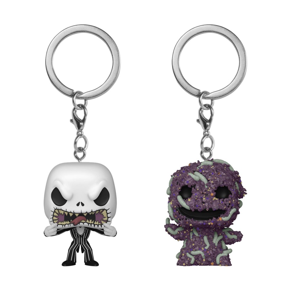 Funko 2-Pack Pocket Pop!: The Night Before Christmas - Jack Skellington &amp; Oogie Boogie Vinyl Figure Keychains