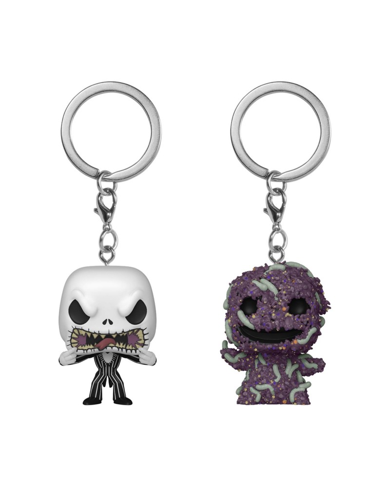 Funko 2-Pack Pocket Pop!: The Night Before Christmas - Jack Skellington &amp; Oogie Boogie Vinyl Figure Keychains