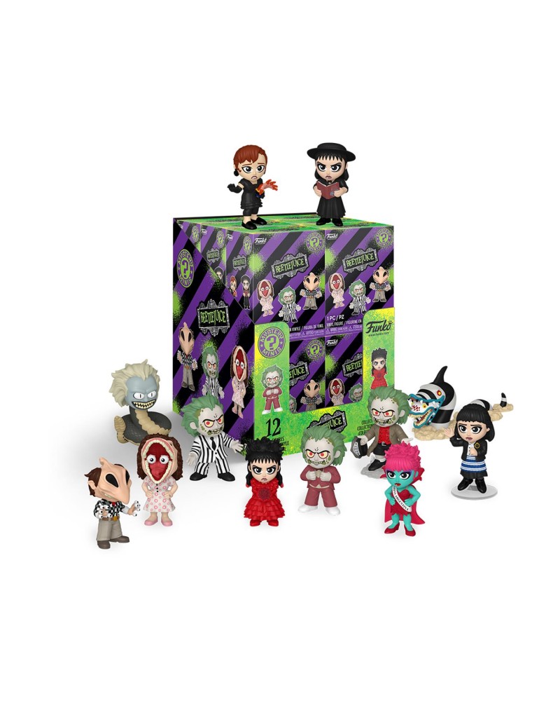 Funko Mystery Minis: Beetlejuice -Beetlejuice, Lydia Deetz, Sandworm, Adam Maitland, Barbara Maitland, Delia Deetz, Miss Argentin, Snake (Blind Box/Random) Vinyl Figures
