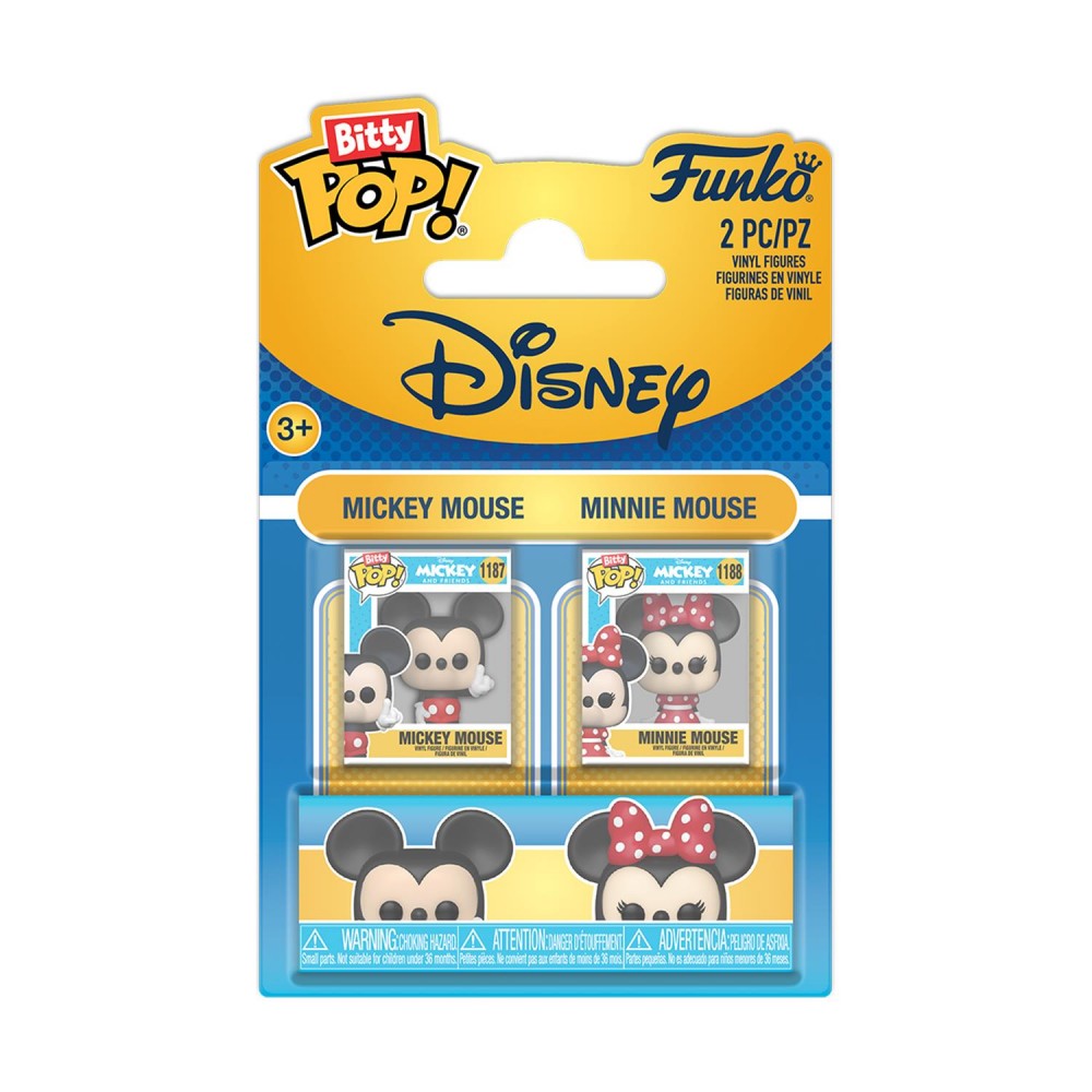 Funko Bitty Pop! 2-pack: Disney - Mickey &amp; Minnie Vinyl Figures