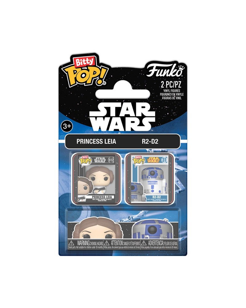 Funko Bitty Pop! 2-pack Disney: Star Wars - Leia &amp; R2D2 Vinyl Figures