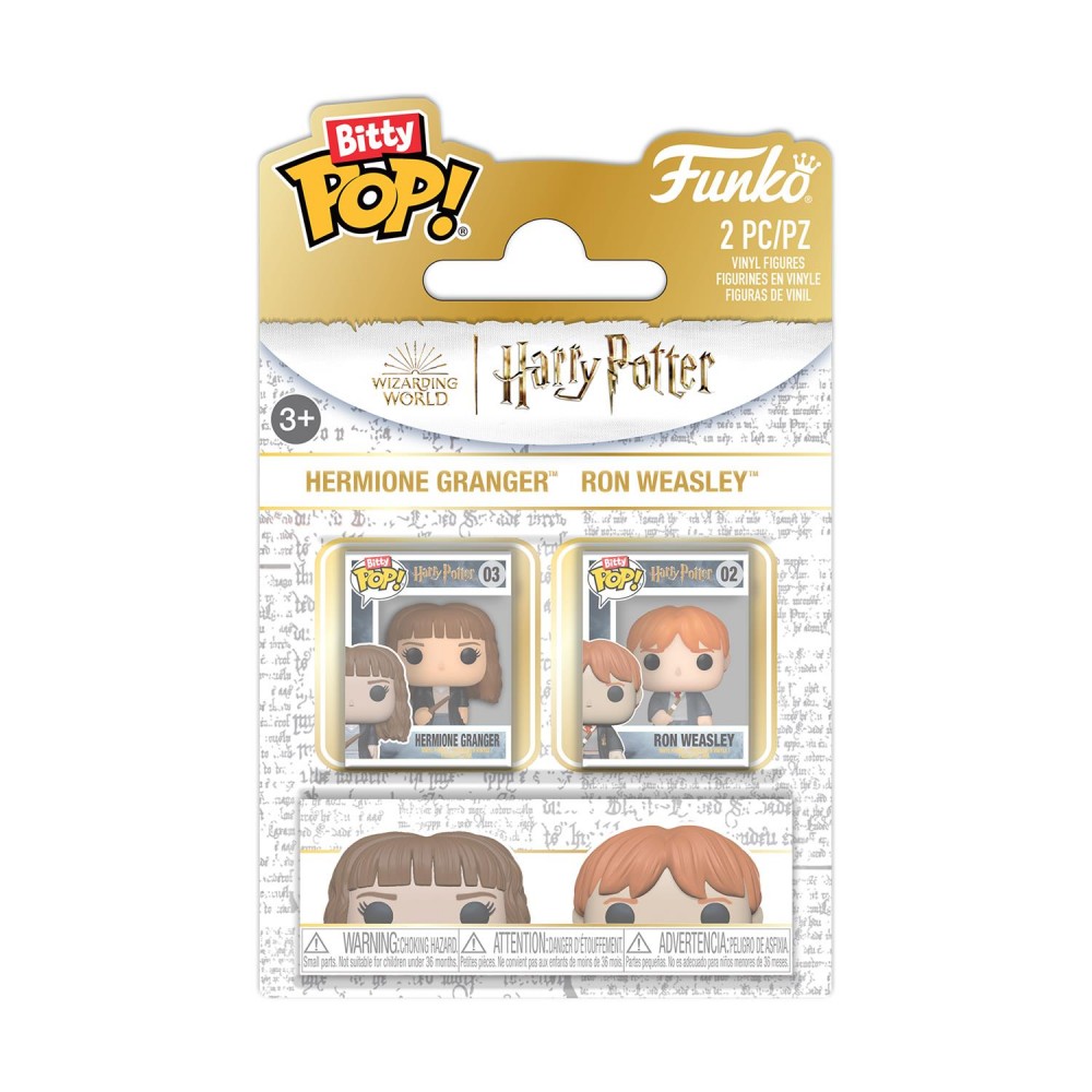 Funko Bitty Pop! 2-pack: Harry Potter - Ron &amp; Hermione Vinyl Figures