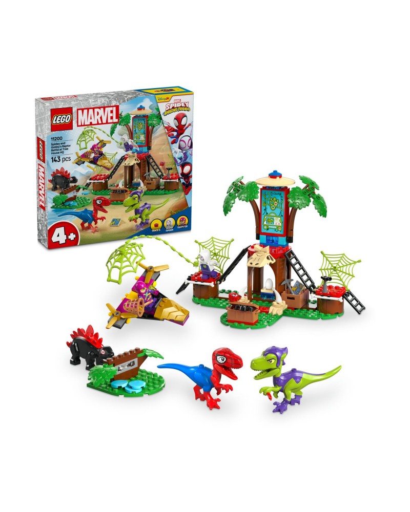 LEGO® Marvel: Spidey And His Amazing Friends - Spidey and Gobby’s Raptor Battle at Tree House HQ (11200)