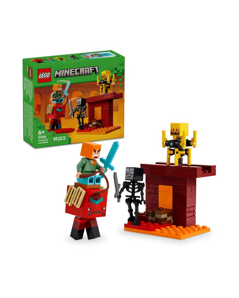 LEGO® Minecraft®: The Nether Lava Battle (21266)