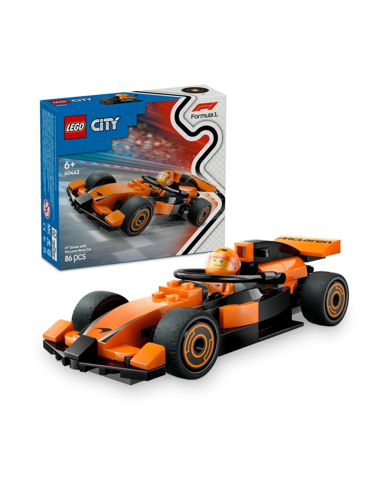 LEGO® City: F1® Driver with McLaren Race Car (60442)